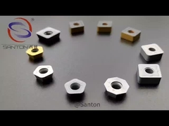 Nhập khẩu thay thế thông qua loạt hạt dao Chèn cacbua vonfram chính xác cường độ cao