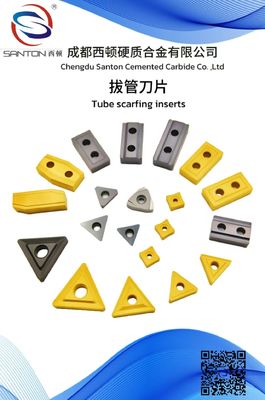 CVD/PVD Coated Cemented Carbide Inserts For Tube Scraping Inserts Series